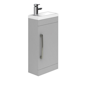 Essential Montana 770mm x 385mm Cloakroom Unit & Basin - Light Grey