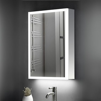 Bellissima 700 x 500mm Single Door Mirror Cabinet