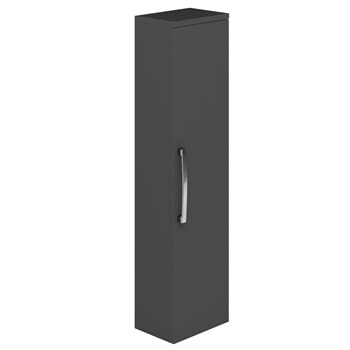 Essential NEVADA Wall Hung Column Unit; 1 Door; 350mm Wide; Grey