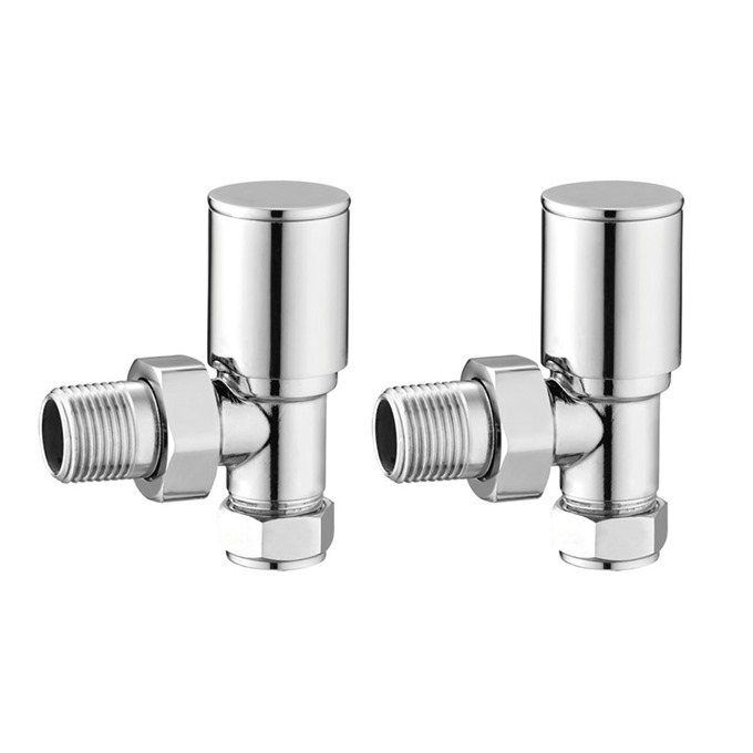 Chrome Angled Valves (Pair)