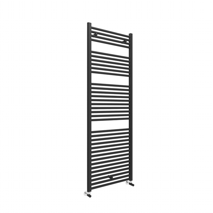 Essential straight 1110 X 600 matt black Towel Warmer BTU 2566