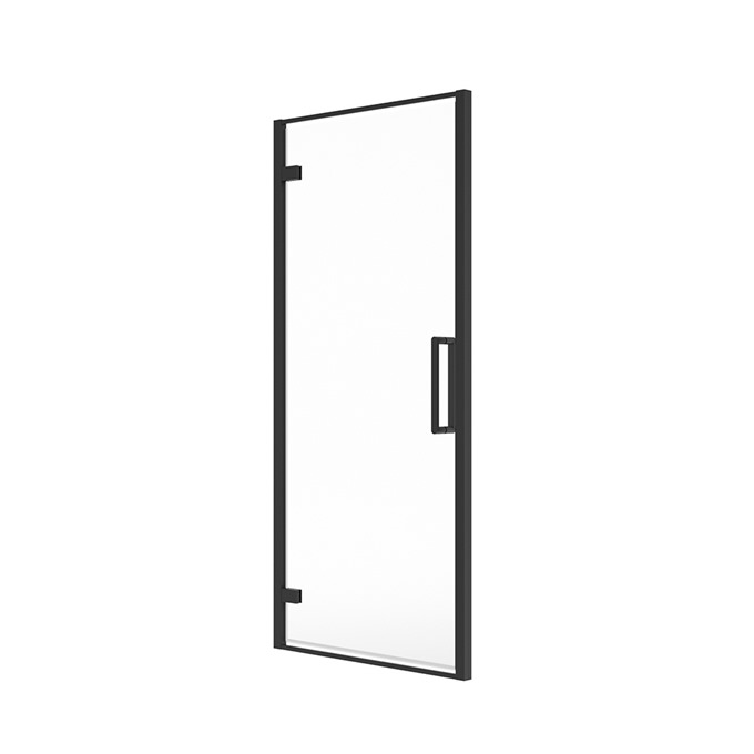 Aspect Matt Black 700mm Hinged Door