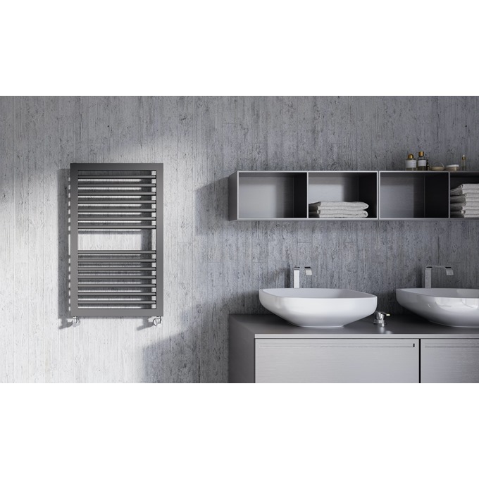 Lazzarini asti 823 x 500 anthracite btu 1686 Towel Warmer