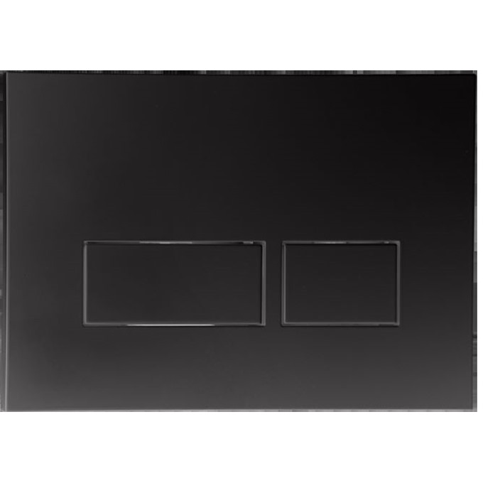 Modena Linear Black Dual Flush Plate