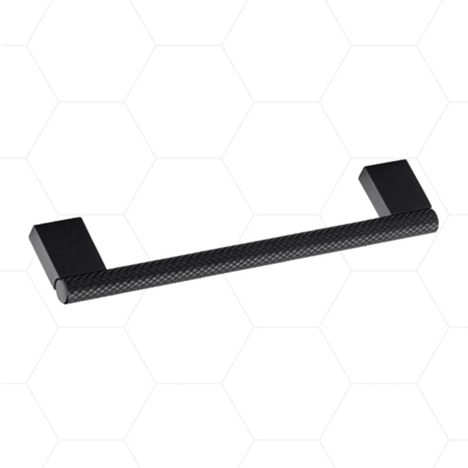 Knurled Bar Handle 160mm Black