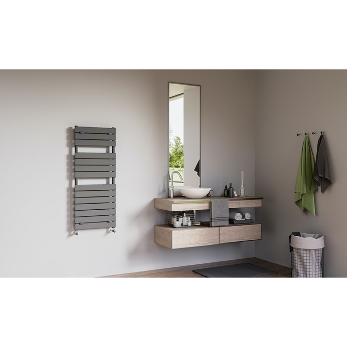 Lazzarini palermo 1213 x 500 anthracite Towel Warmer