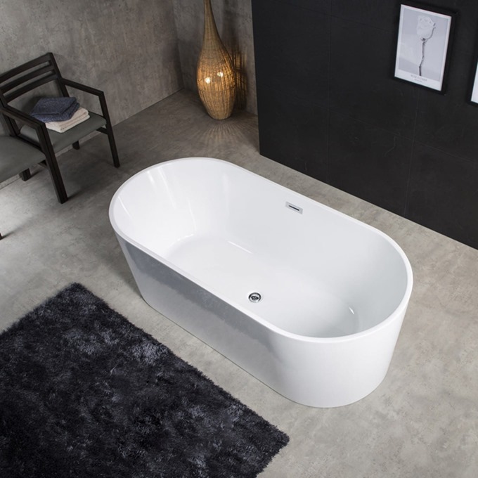 Eloise Freestanding Bath 1600 x 750mm , Bathroom & Beyond