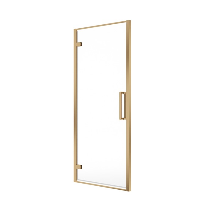 Aspect Brushed Brass 900mm Hinged Door