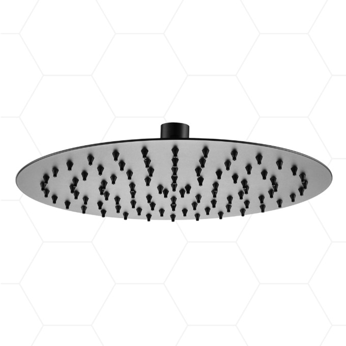 Round Luxury Shower Head 250mm Gunmetal