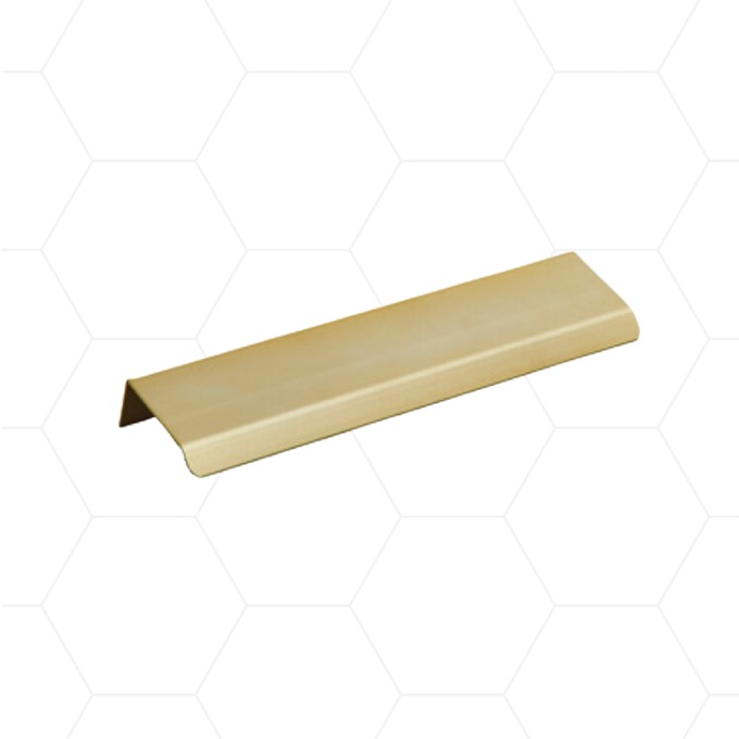 Decade Lip Handle (150mm) in Brushed Brass