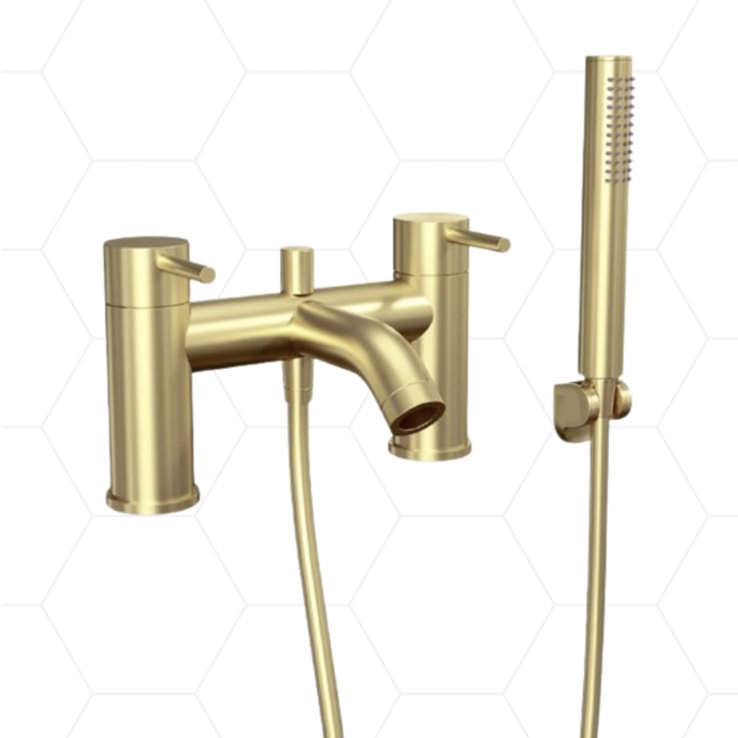 Gordon Bath Shower Mixer - Brushed Brass