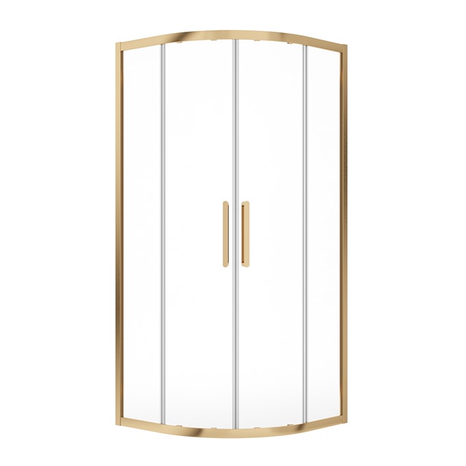 Aspect Brushed Brass Double Door Quadrant