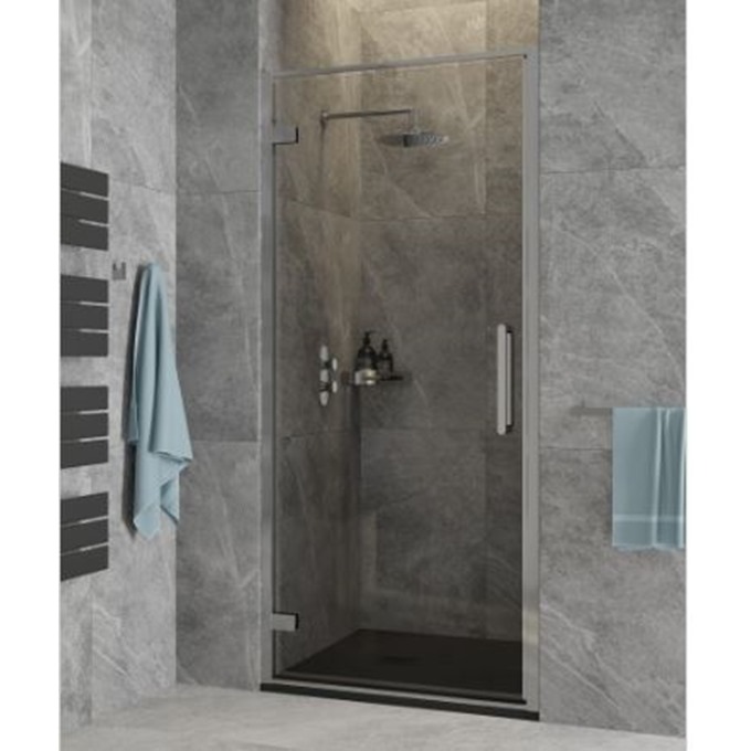 Aspect Chrome 900mm Hinged Door