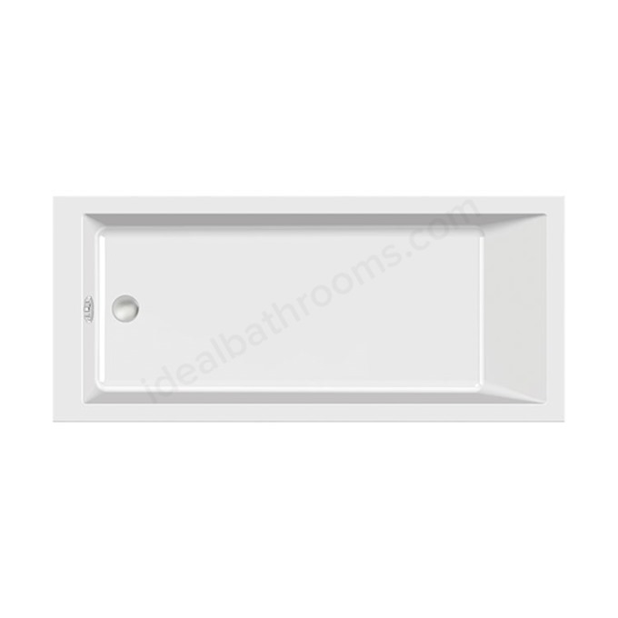 BC Designs Durham 1600mm x 750mm Single Ended Bath - White