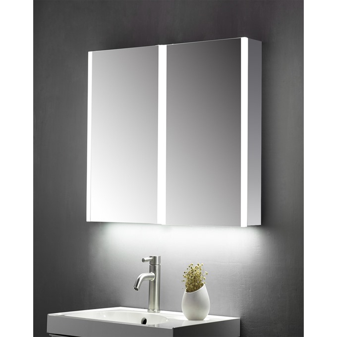 Lusso Double Door LED Mirror Cabinet , Bathroom & Beyond