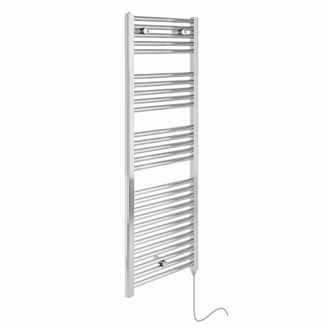 Essential ELECTRIC Chrome Towel Warmer; 1375mm High X 480mm Wide