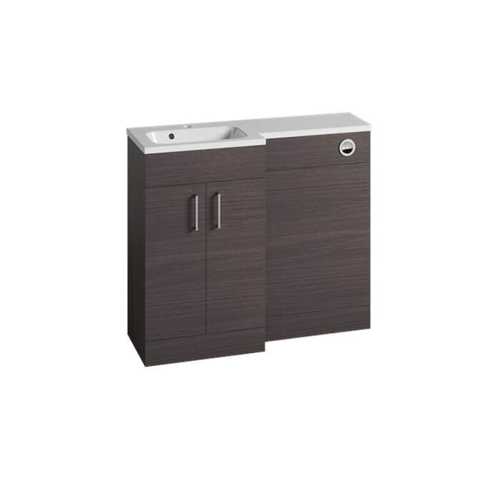 Essential Montana L-Shape 1000 Urban Grey Left Hand Vanity Unit