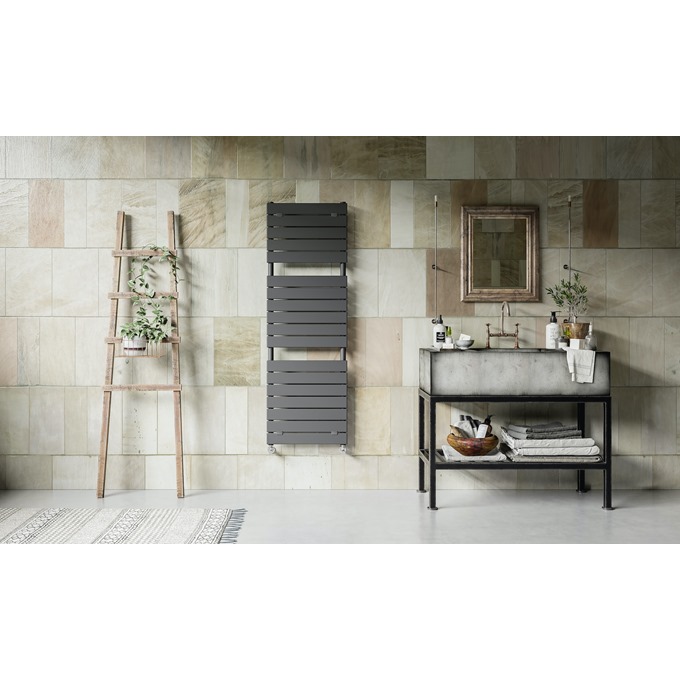 Lazzarini palermo 1512 x 500 anthracite btu 3109 Towel Warmer