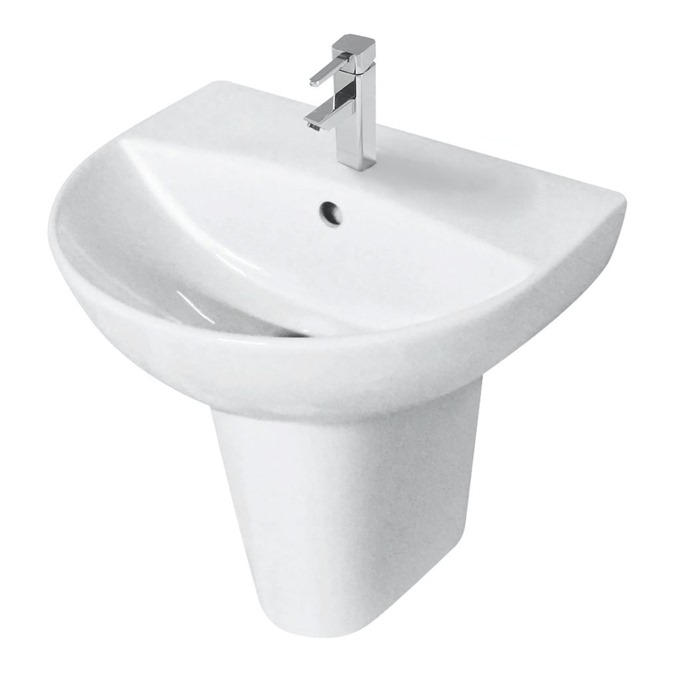 Kameo 550mm 1 Tap Hole Pedestal Basin