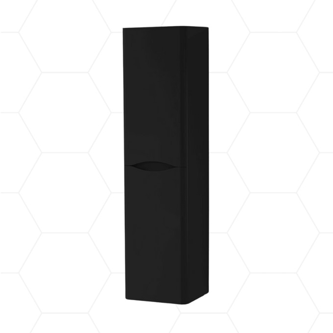 Nevis 1400mm Wall Mounted Side Unit Matt Black