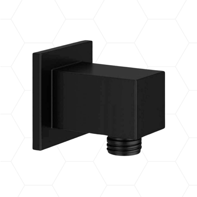 Square Outlet Elbow - Black