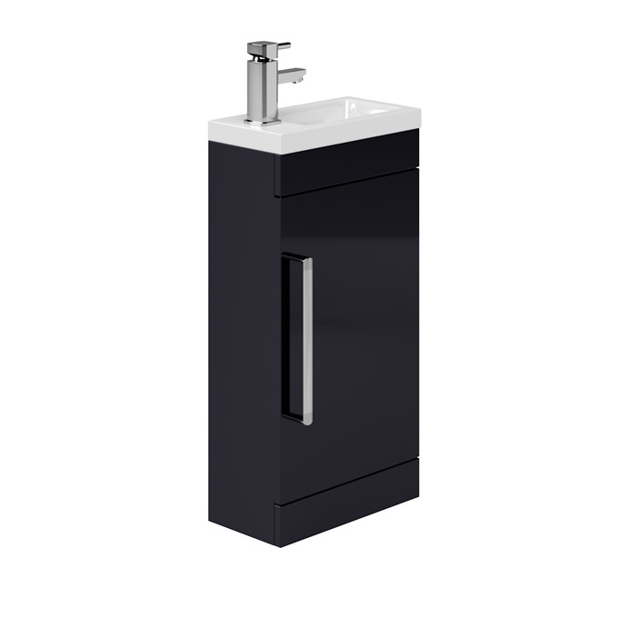 Essential Nevada 400 Cloakroom Unit & Basin Indigo G