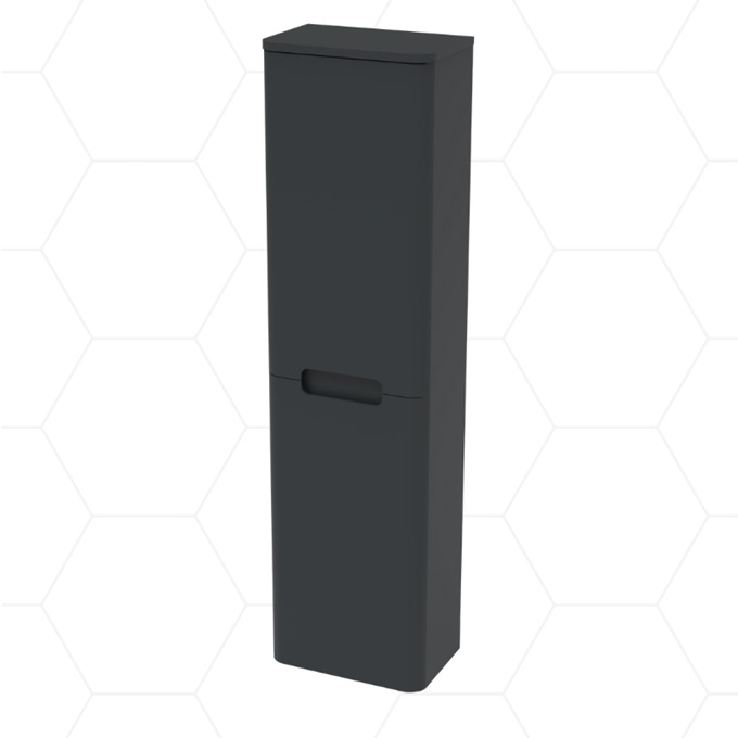 Oblina 2 Door Tall Unit - Matt Anthracite