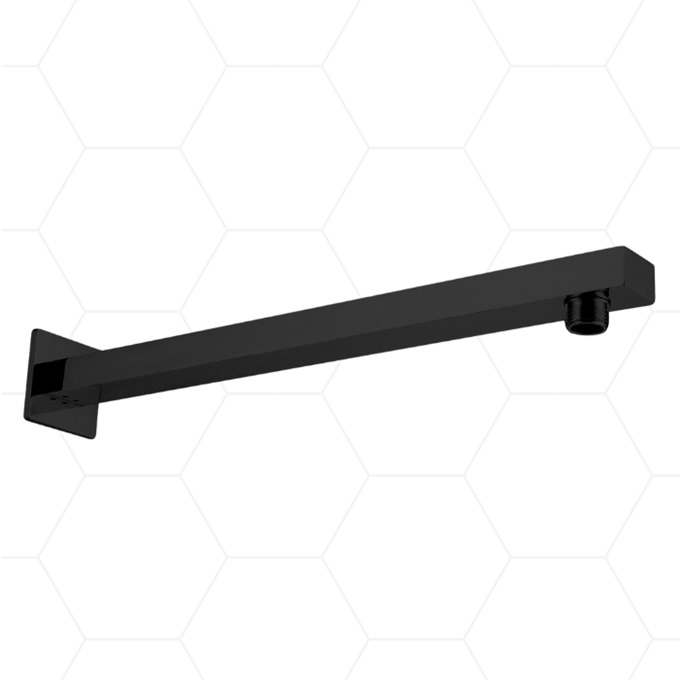 Square Wall Arm 250mm Black