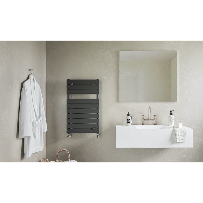 Lazzarini palermo 840 x 500 anthracite btu 1799 Towel Warmer