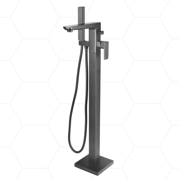 Armstrong Freestanding Bath Shower Mixer Gunmetal