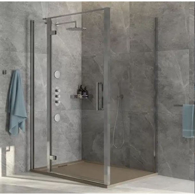 Aspect Chrome 800mm Hinged Door