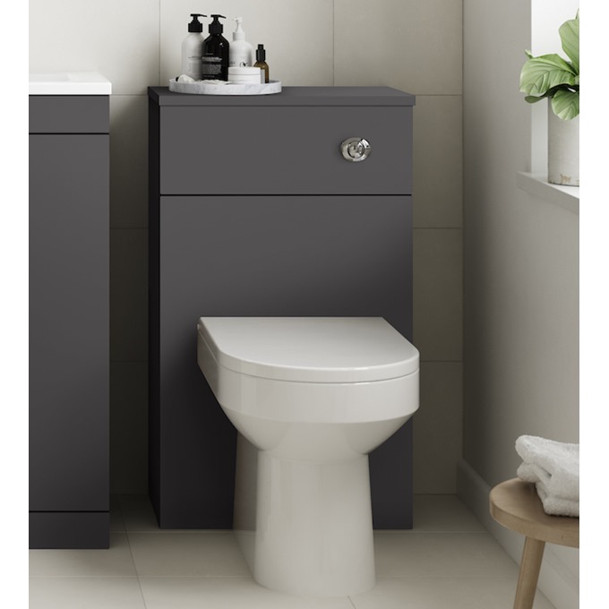 Kinetic 500mm WC Unit Gloss Grey