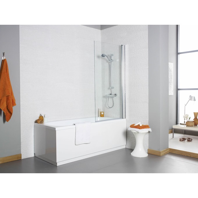 Koncept Straight Bath Screen 1400 x 780mm