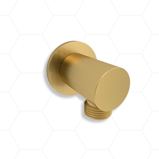 Brushed Brass Thermostatic Concealed Shower Valve with Slide Rail Kit