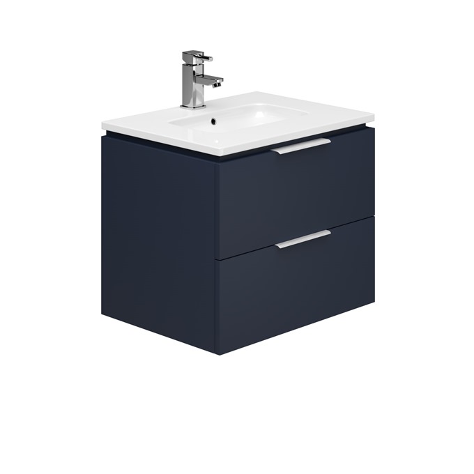 Essential Dakota 600 Wall Hung & Basin Marine Blue