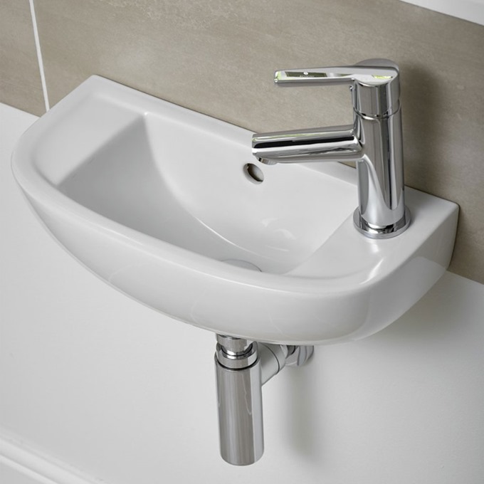 Essential Lily 450mm Vessel Basin 1 Tap Hole